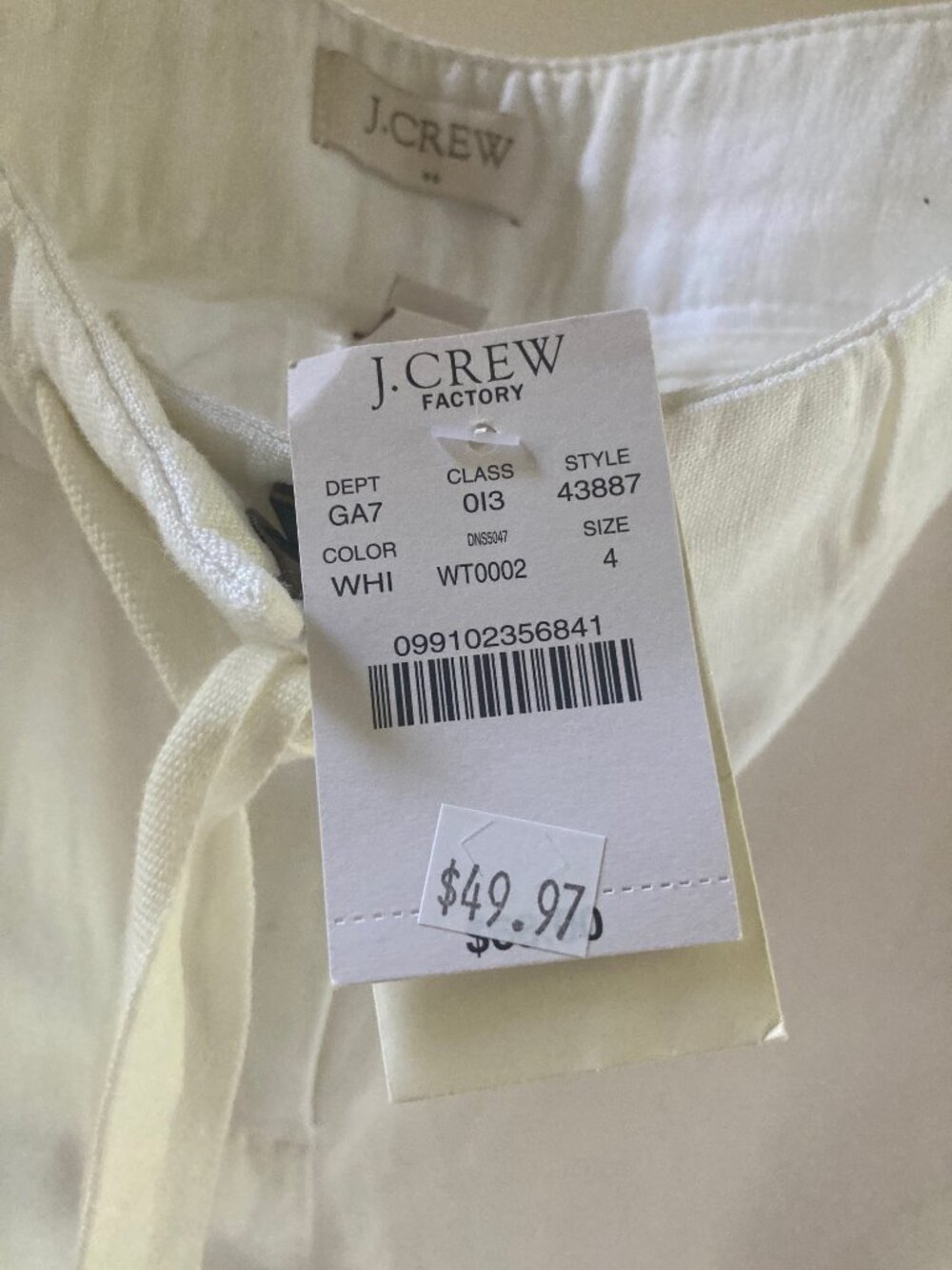 J. Crew White Wide Leg Pants/Trousers - Picture 6 of 16